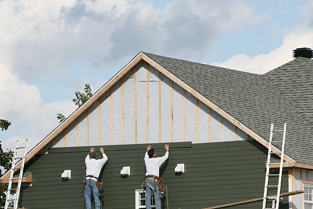 Professional Vinyl Siding technician working in Georgetown, IL